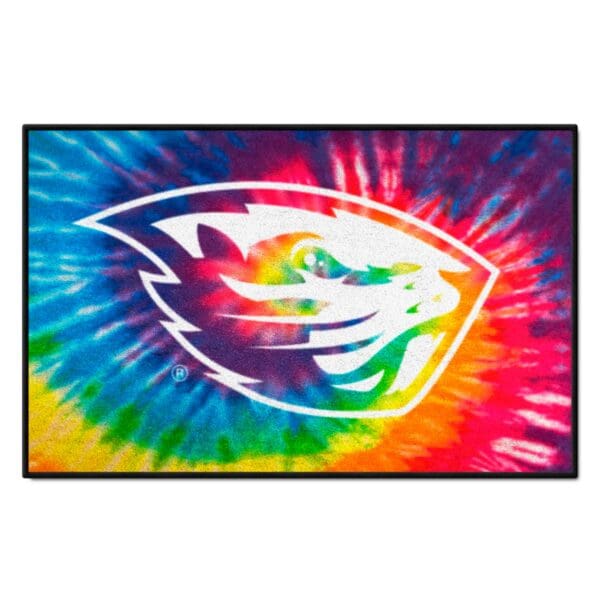 Oregon State Beavers Tie Dye Starter Mat Accent Rug 19in. x 30in 1 scaled