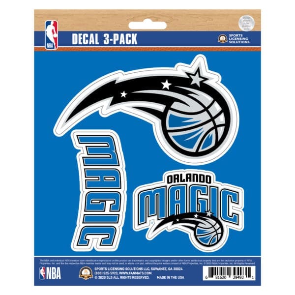 Orlando Magic 3 Piece Decal Sticker Set 63257 1