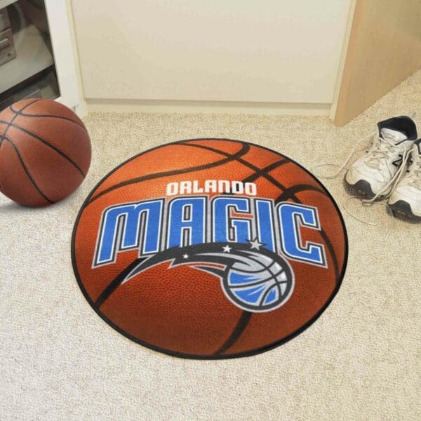 Orlando Magic Basketball Rug - 27in. Diameter-37058