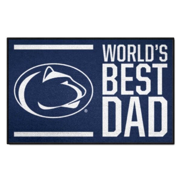 Penn State Nittany Lions Starter Mat Accent Rug 19in. x 30in. Worlds Best Dad Starter Mat 1 scaled