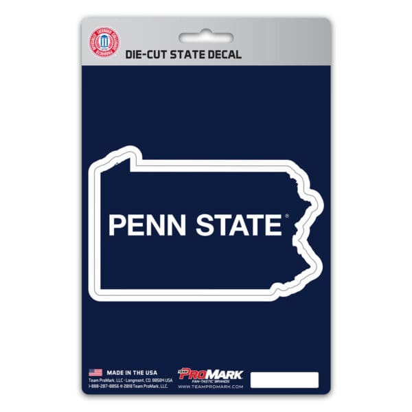 Penn State Nittany Lions Team State Shape Decal Sticker 1