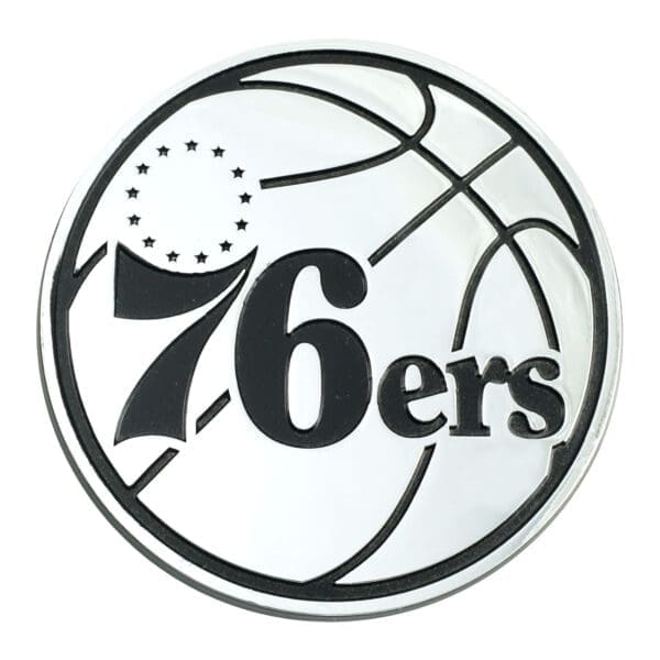 Philadelphia 76ers 3D Chrome Metal Emblem 25085 1