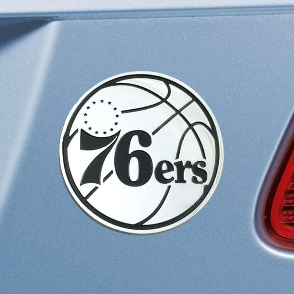 Philadelphia 76ers 3D Chrome Metal Emblem-25085