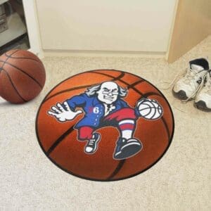 Philadelphia 76ers Basketball Rug - 27in. Diameter-37067