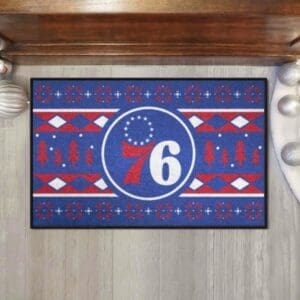 Philadelphia 76ers Holiday Sweater Starter Mat Accent Rug - 19in. x 30in.-26837
