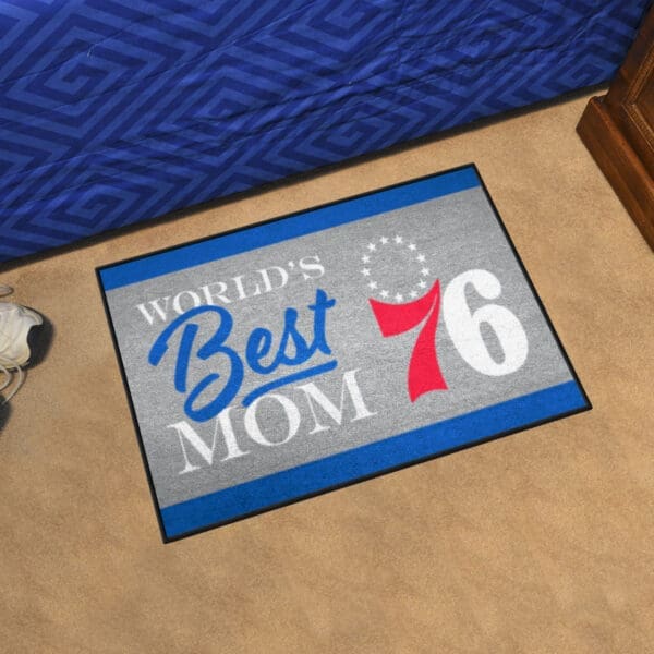 Philadelphia 76ers World's Best Mom Starter Mat Accent Rug - 19in. x 30in.-34191