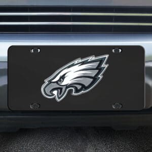 Philadelphia Eagles 3D Black License Plate