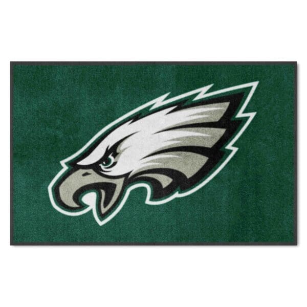 Philadelphia Eagles 4X6 High Traffic Mat with Durable Rubber Backing Landscape Orientation 1 scaled