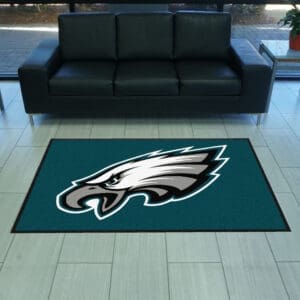 Philadelphia Eagles 4X6 High-Traffic Mat with Durable Rubber Backing - Landscape Orientation