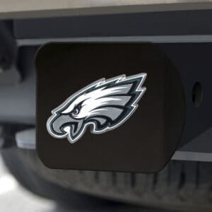 Philadelphia Eagles Black Metal Hitch Cover - 3D Color Emblem