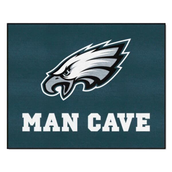 Philadelphia Eagles Eagles Man Cave All Star Rug 34 in. x 42.5 in 1 scaled