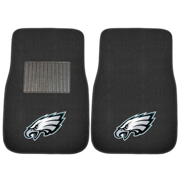 Philadelphia Eagles Embroidered Car Mat Set 2 Pieces 1
