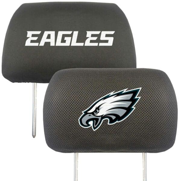 Philadelphia Eagles Embroidered Head Rest Cover Set 2 Pieces 1