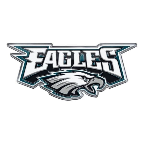 Philadelphia Eagles Heavy Duty Aluminum Embossed Color Emblem Alternate 1