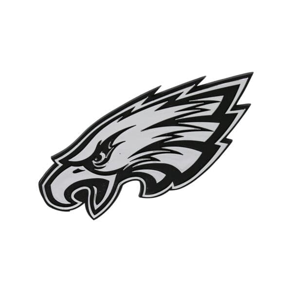 Philadelphia Eagles Molded Chrome Plastic Emblem 1