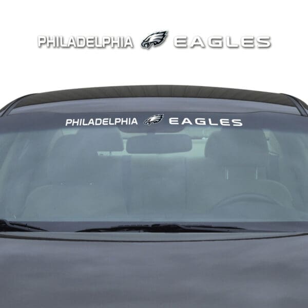 Philadelphia Eagles Sun Stripe Windshield Decal 3.25 in. x 34 in 1