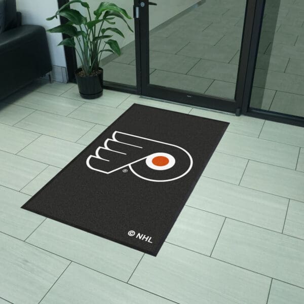 Philadelphia Flyers 3X5 High-Traffic Mat with Durable Rubber Backing - Portrait Orientation-12872