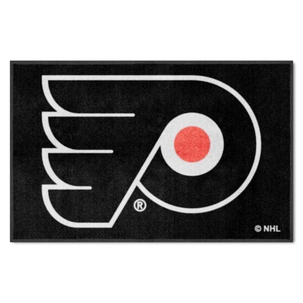 Philadelphia Flyers 4X6 High Traffic Mat with Durable Rubber Backing Landscape Orientation 12873 1 scaled