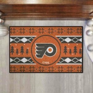 Philadelphia Flyers Holiday Sweater Starter Mat Accent Rug - 19in. x 30in.-26865