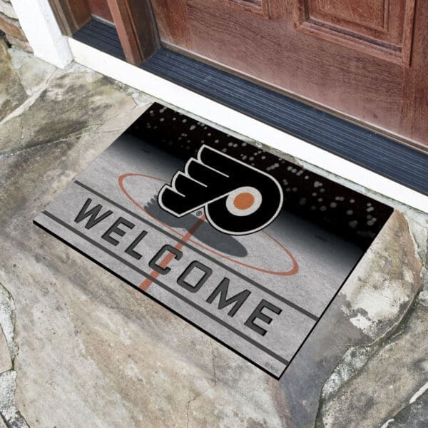 Philadelphia Flyers Rubber Door Mat - 18in. x 30in.-21282