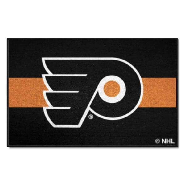 Philadelphia Flyers Starter Mat Accent Rug 19in. x 30in. Uniform Alternate Design 31955 1 scaled