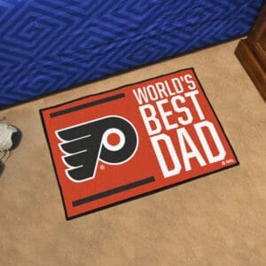 Philadelphia Flyers Starter Mat Accent Rug - 19in. x 30in. World's Best Dad Starter Mat-31165