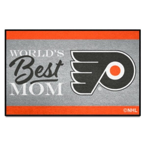 Philadelphia Flyers Worlds Best Mom Starter Mat Accent Rug 19in. x 30in. 34158 1 scaled