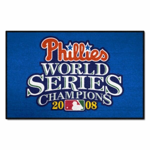 Philadelphia Phillies 2008 MLB World Series Champions Starter Mat Accent Rug 19in. x 30in 1 scaled
