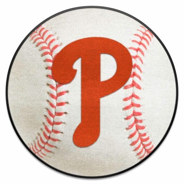 Philadelphia Phillies Baseball Rug 27in. Diameter 1 1 scaled