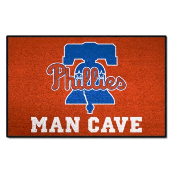 Philadelphia Phillies Man Cave Starter Mat Accent Rug 19in. x 30in 1 1 scaled