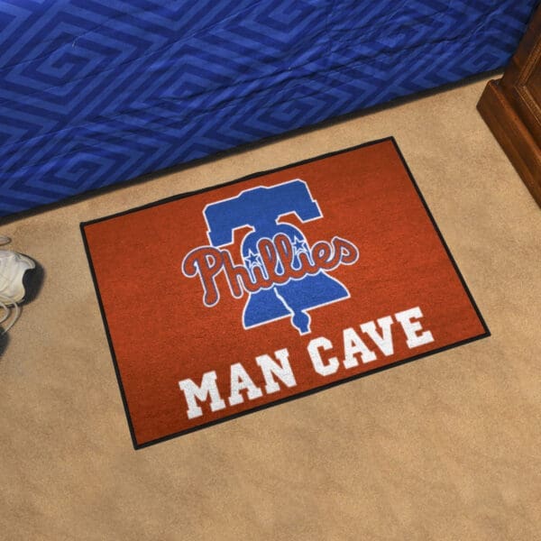 Philadelphia Phillies Man Cave Starter Mat Accent Rug - 19in. x 30in.