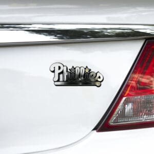Philadelphia Phillies Molded Chrome Plastic Emblem