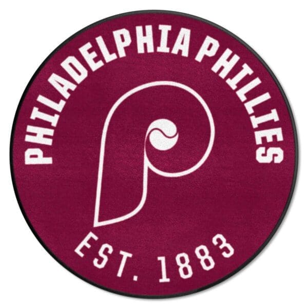 Philadelphia Phillies Roundel Rug 27in. Diameter1987 1 scaled