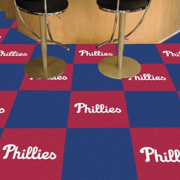 Philadelphia Phillies Team Carpet Tiles - 45 Sq Ft.