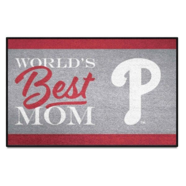 Philadelphia Phillies Worlds Best Mom Starter Mat Accent Rug 19in. x 30in 1 scaled