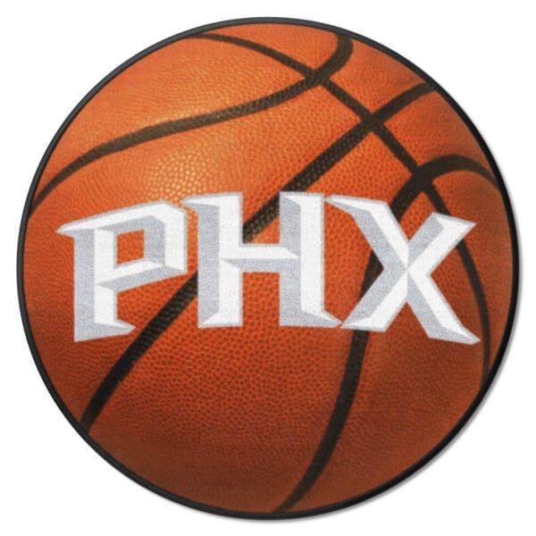 Phoenix Suns Basketball Rug 27in. Diameter 37077 1 scaled