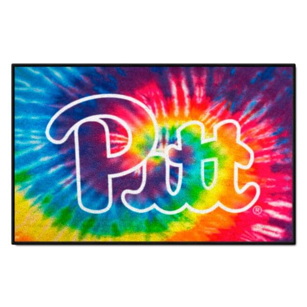 Pitt Panthers Tie Dye Starter Mat Accent Rug 19in. x 30in 1 scaled