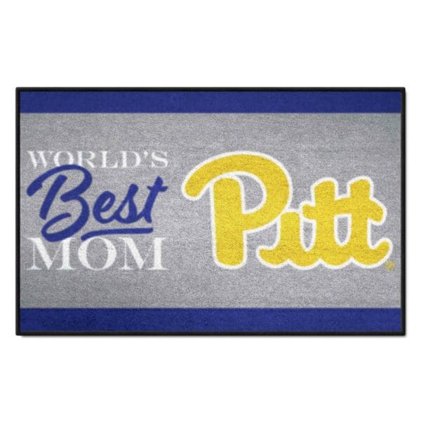 Pitt Panthers Worlds Best Mom Starter Mat Accent Rug 19in. x 30in 1 scaled