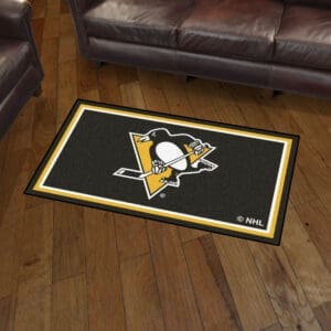 Pittsburgh Penguins 3ft. x 5ft. Plush Area Rug-19915