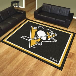 Pittsburgh Penguins 8ft. x 10 ft. Plush Area Rug-17525