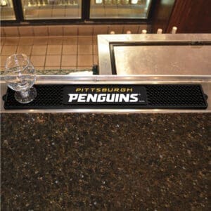 Pittsburgh Penguins Bar Drink Mat - 3.25in. x 24in.-14060