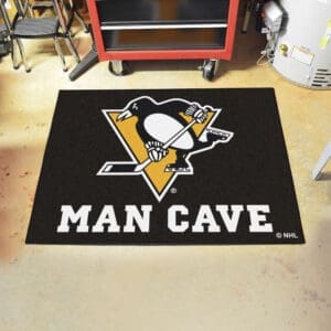 Pittsburgh Penguins Man Cave All-Star Rug - 34 in. x 42.5 in.-14477