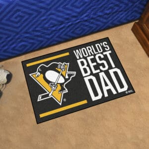Pittsburgh Penguins Starter Mat Accent Rug - 19in. x 30in. World's Best Dad Starter Mat-31166