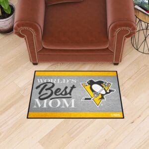 Pittsburgh Penguins World's Best Mom Starter Mat Accent Rug - 19in. x 30in.-34159
