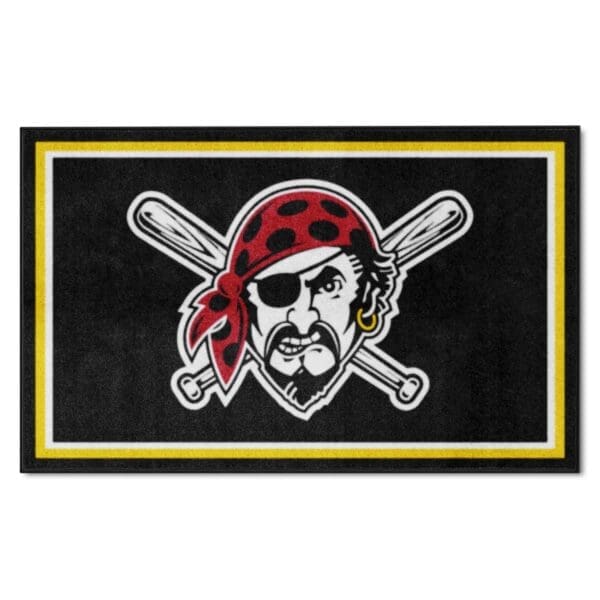 Pittsburgh Pirates 4ft. x 6ft. Plush Area Rug 1 scaled