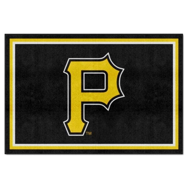 Pittsburgh Pirates 5ft. x 8 ft. Plush Area Rug 1 1 scaled