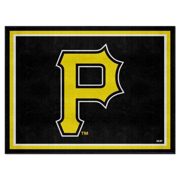Pittsburgh Pirates 8ft. x 10 ft. Plush Area Rug 1 scaled