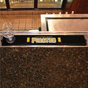 Pittsburgh Pirates Bar Drink Mat - 3.25in. x 24in.