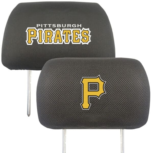 Pittsburgh Pirates Embroidered Head Rest Cover Set 2 Pieces 1