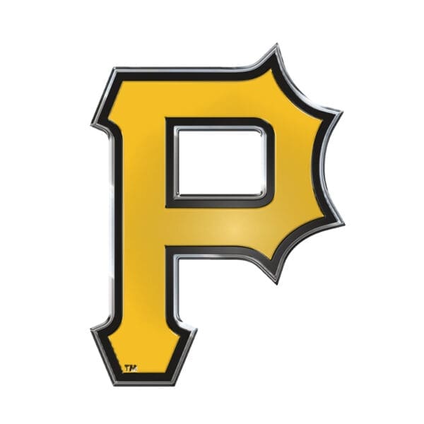 Pittsburgh Pirates Heavy Duty Aluminum Embossed Color Emblem 1